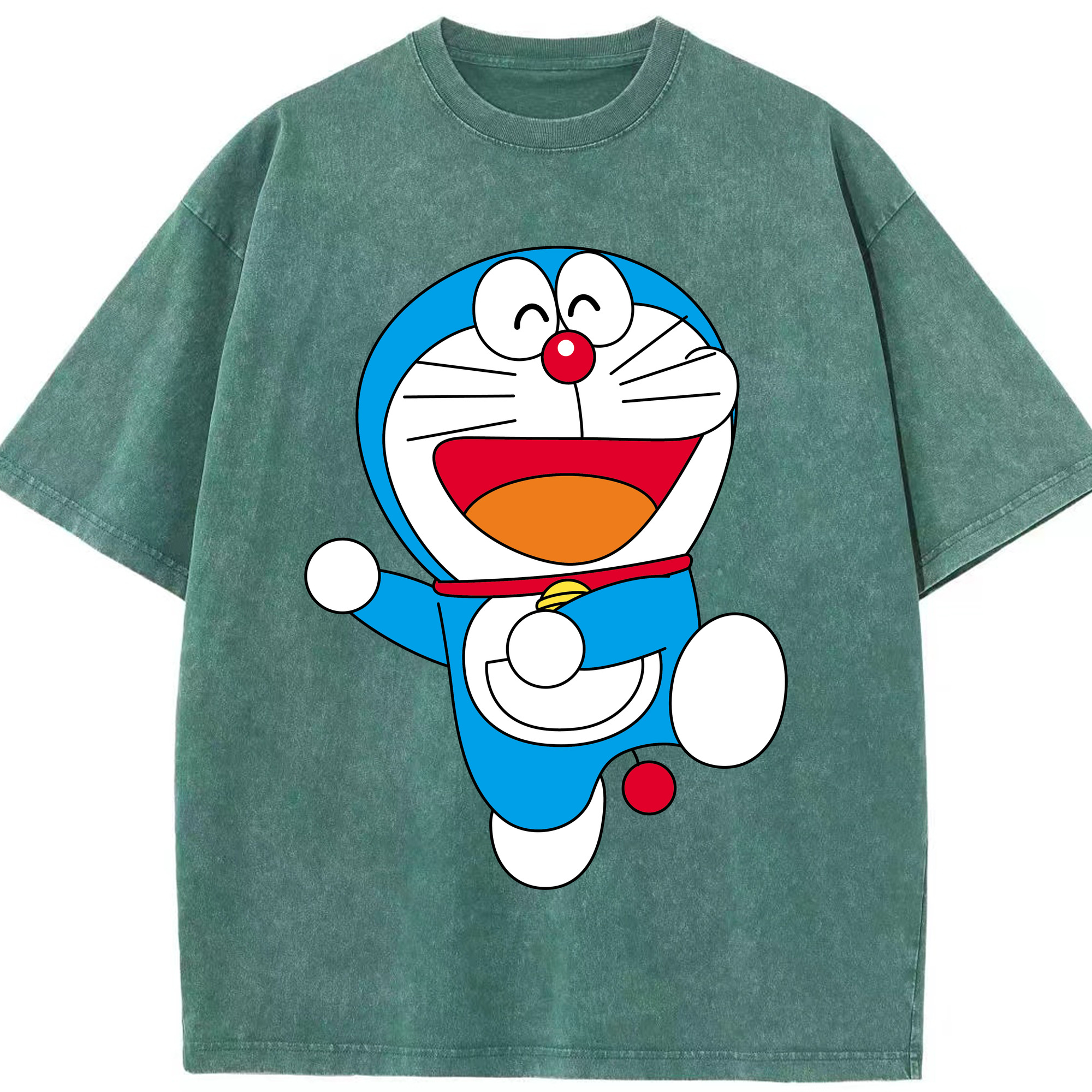 （画像用） ドラえもん Doraemon 綿100% ヴィンテージ風 半袖Tシャツ（フロントプリント）